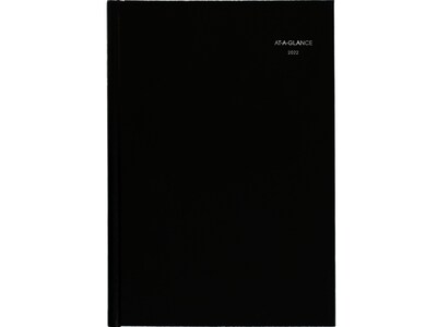 2022 AT-A-GLANCE DayMinder 8 x 11.75 Monthly Planner, Black (G470H-00-22)