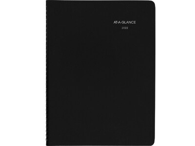 2022 AT-A-GLANCE DayMinder 8 x 11 Weekly Appointment Book, Black (G520-00-22)