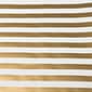 JAM PAPER Gift Wrap, Striped Wrapping Paper, 25 Sq Ft per Roll, Gold & White Stripes, 2/Pack