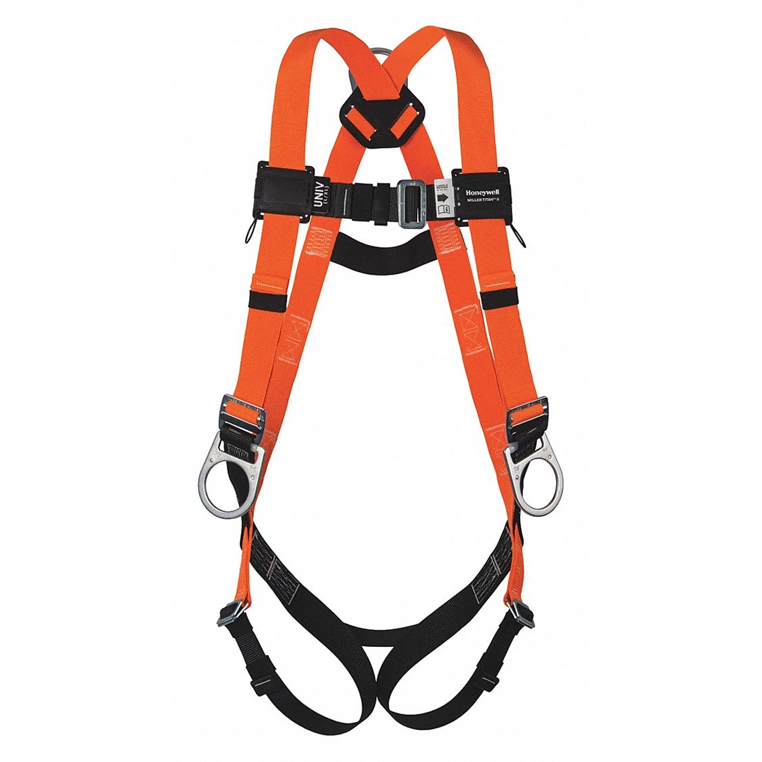 Honeywell Miller Titan Non-Stretch Full Body Harness, Universal, Orange (T-4007/UAKU)