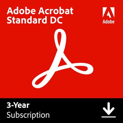 Adobe Acrobat Standard DC 3 Year for 1 User, Windows, Download (65290597)