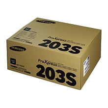 HP 203S Black Toner Cartridge for Samsung MLT-D203S (SU907), Samsung-branded printer supplies are no