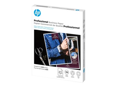 HP Professional Matte Brochure Paper, 8.5" x 11", 150 Sheets/Pack (4WN05A)