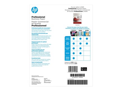 HP Professional Matte Brochure Paper, 8.5" x 11", 150 Sheets/Pack (4WN05A)