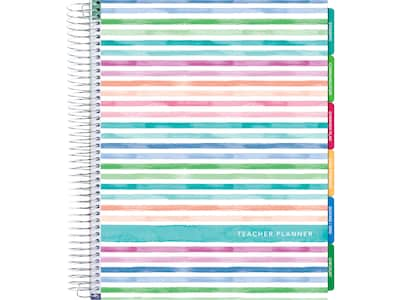 Undated Global Printed Products 8.5 x 11 Teacher Planner, Deluxe, Multicolor (DTP-0001-U22-S)