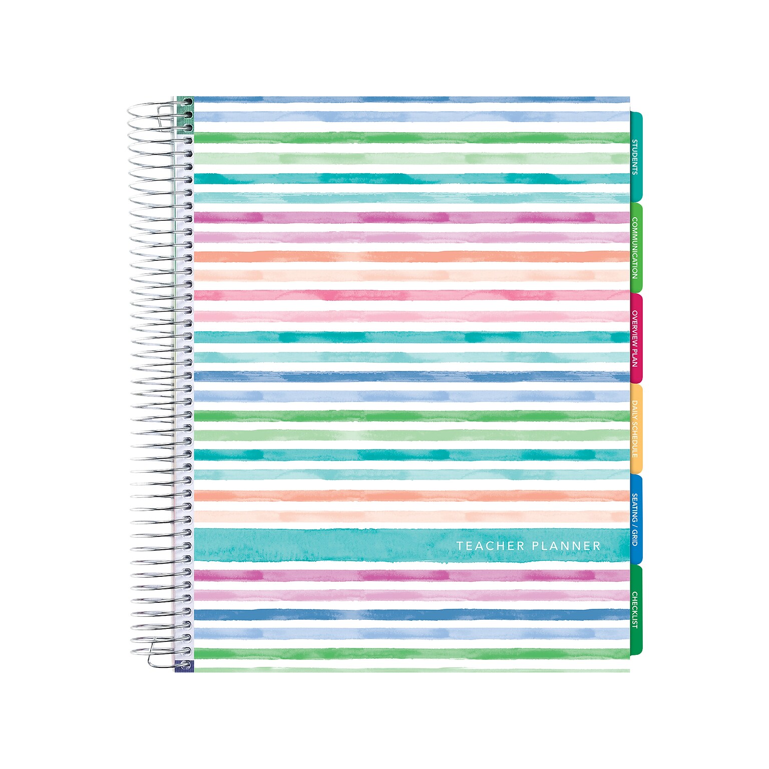 Undated Global Printed Products 8.5 x 11 Teacher Planner, Deluxe, Multicolor (DTP-0001-U22-S)