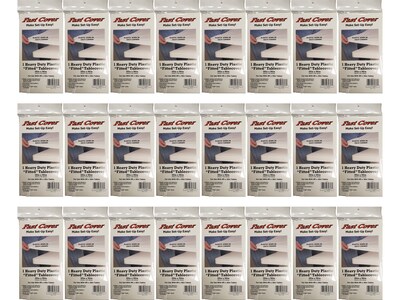 Table Mate Party Tablecover, White, 24/Pack (FC549-WH)