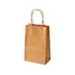 10.5" x 8.25" x 4.75" Kraft Paper Shopping Bags, Kraft, 250/Carton (KRAFT8510)