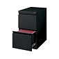 Quill Brand® 2-Drawer Vertical File Cabinet, Locking, Letter, Black, 19.88"D (24876D)
