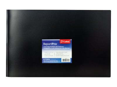 Cardinal ReportPro 3-Prong Report Cover, 11 x 17, Black (CRD 94910)