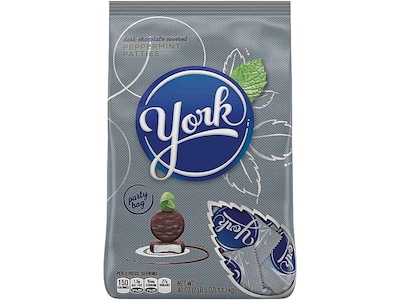 York Peppermint Patties Miniatures Peppermint Dark Chocolate Candy Bar, 35.2 oz. (HEC05811)