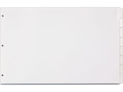 Cardinal Write & Erase Paper Dividers, 8-Tab, White (CRD 84271)