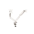 Fellowes Platinum Series Adjustable Dual Monitor Arm, Up to 32, White (8056301)