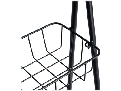 Honey-Can-Do 3-Tier Metal Stand Alone Folding A-Frame Entryway Shelf, 17", Black (SHF-08580)