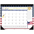 2021-2022 House of Doolittle 17 x 22 Academic Desk Pad Calendar, Seasonal Holiday Depictions, Multicolor (1395-22)