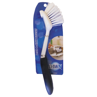 Dawn Dish & Sink Brush, Plastic, 8 Handle, 1 1/2 Bristles, Blue, 3/Pack (BUT235083)