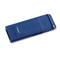 Verbatim Classic USB 2.0 Flash Drive, 8 GB, Blue, 5/Pack (VER99121)