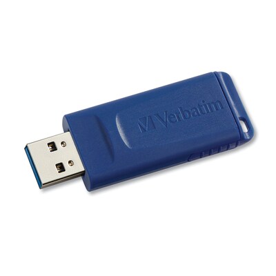 Verbatim Classic USB 2.0 Flash Drive, 8 GB, Blue, 5/Pack (VER99121)