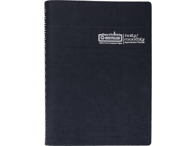 2022 House of Doolittle 7 x 10 , Daily & Monthly Appointment Planner, Black (289632-22)