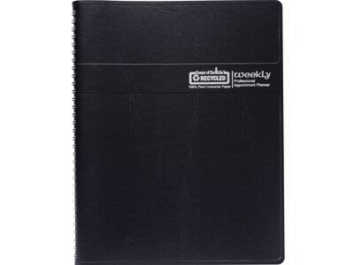 2022 House of Doolittle Professional 8.5 x 11 Weekly Appointment Planner, Black (27202-22)