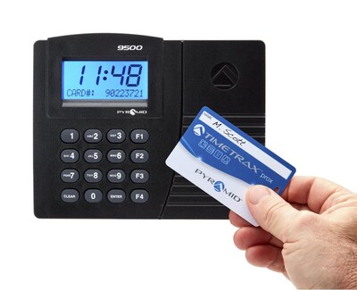 Pyramid TimeTrax Elite Series, Automated Proximity Time Clock System, Ethernet, Silver/Black, (TTPRO