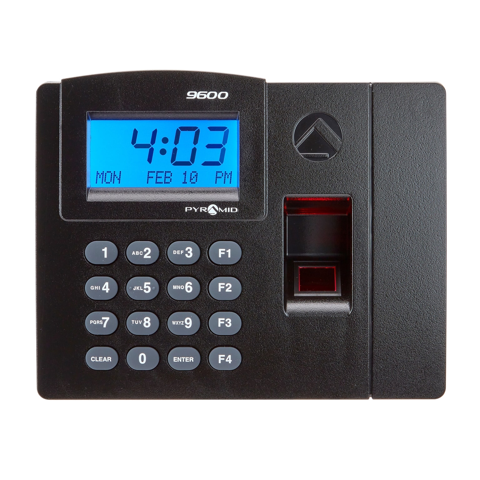 Pyramid TimeTrax Elite Fingerprint Time Clock System, Silver/Black (TTELITEEK)