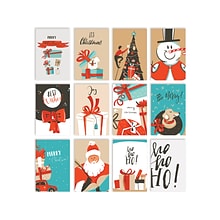 Better Office Christmas Cards with Envelopes, 6 x 4, Assorted Colors, 100/Pack (64591)