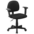 Flash Furniture Fabric Ergonomic ask Chair With Adjustable Arms, Black
