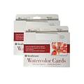 Strathmore Watercolor Blank Cards with Envelopes, 5 x 6.875, White, 20 Cards/Pack (56240-PK2)