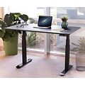 Seville Classics AIRLIFT 26-51H Metal Electric Standing Desk, Black with Black Top (OFFK65818)