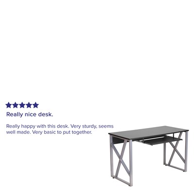 Flash Furniture Flash Furniture 48"W Computer Desk, Black (NANWK004)