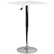 Flash Furniture 23.75 Square Adjustable-Height White Wood Table (Adjustable 33 to 40.5) (CH1)