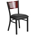 Metal Restaurant Chair[XU-DG-6G5B-MAH-BLKV-GG]