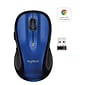 Logitech M510 Wireless Laser Mouse, Blue (910-002533)