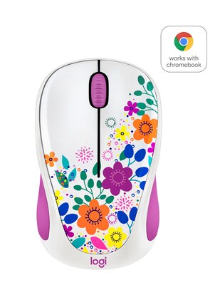 Logitech Design Collection 910-005839 Wireless Optical Mouse, Spring Meadow