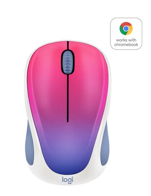 Logitech Design Collection 910-005840 Wireless Optical Mouse, Blue Blush