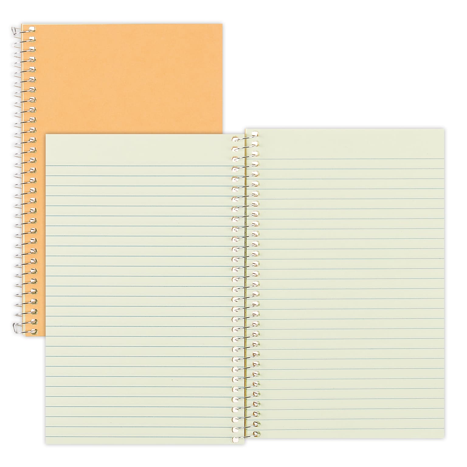 Rediform Brown Board Cover 1-Subject Notebooks, 5 x 7.75, Narrow Ruled, 80 Sheets, Brown (RED33002)