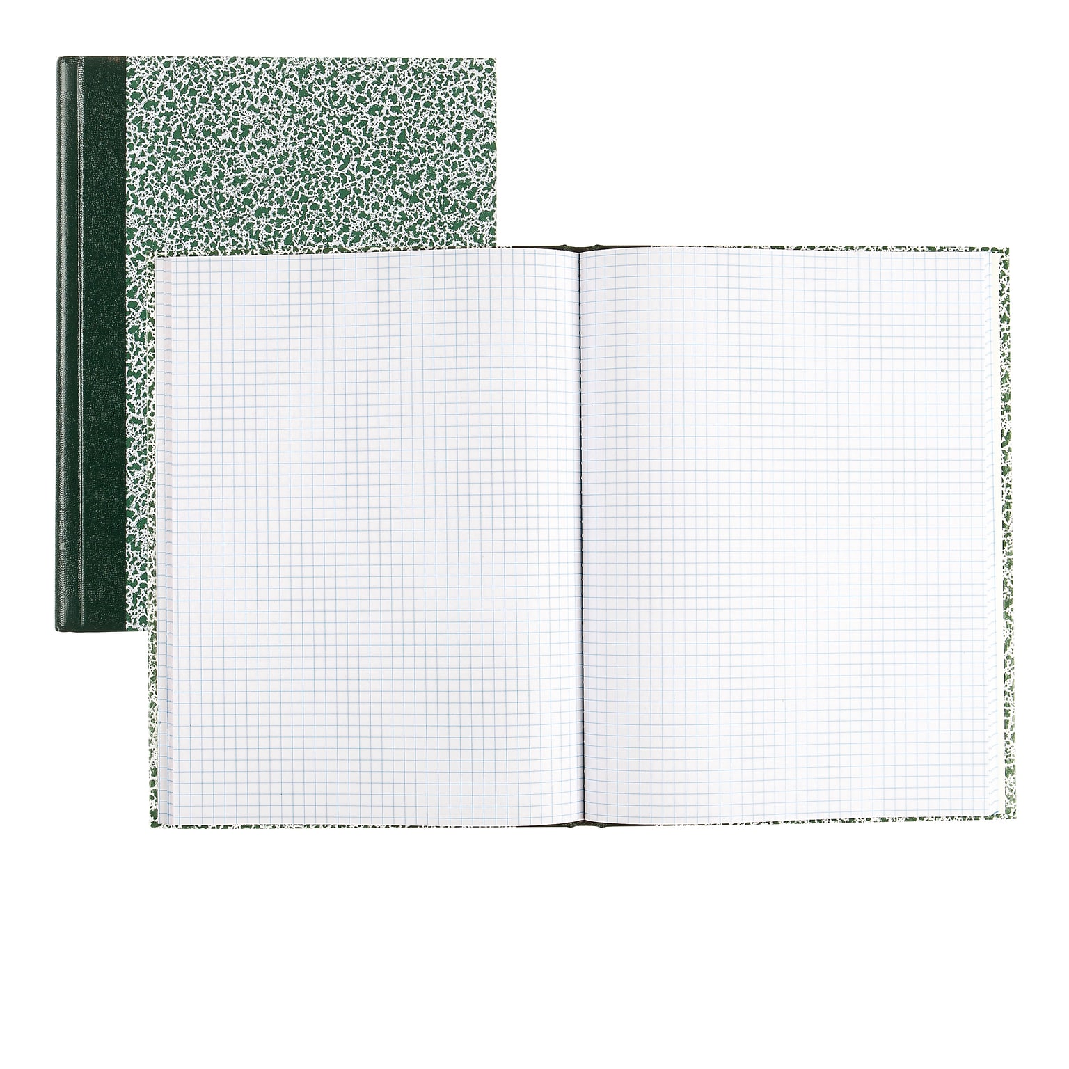 National Brand Laboratory 1-Subject Computation Notebooks, 7.88 x 10.13, Quad, 96 Sheets, Green (53110)