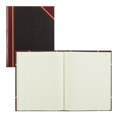 Rediform Texhide Record Book, 7 7/8 x 10, Black, 150 Sheets/Book (56231)