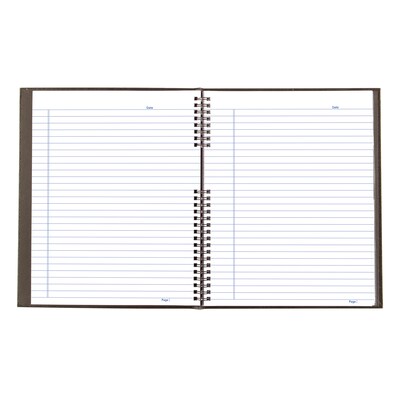 Blueline NotePro 1-Subject Professional Notebooks, 8" x 11", Wide Ruled, 75 Sheets, Black (REDA10150BLK)