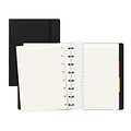 Filofax A5 4-Subject Professional Notebook, 8 1/4 x 5 13/16, College Ruled, 56 Sheets, Black (B115007U)