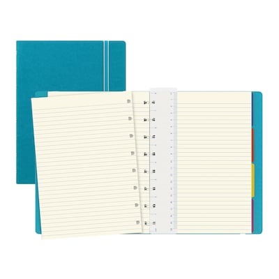 Filofax A5 4-Subject Professional Notebook, 8 1/4 x 5 13/16, College Ruled, 56 Sheets, Aqua (B115012U)