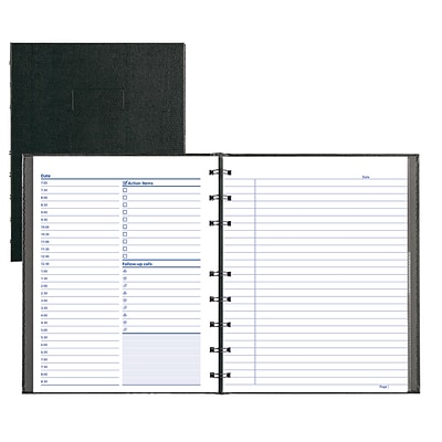 52160-20 2020 Quill Brand 9" x 11" Large Monthly Planner Black 