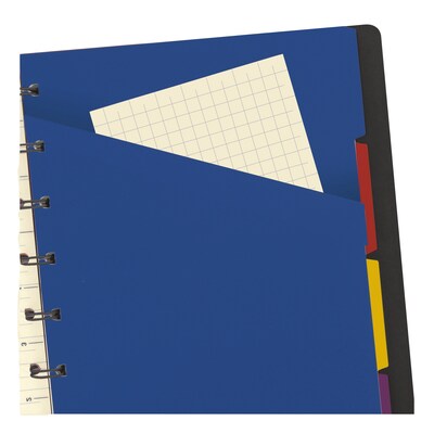 Filofax A5 4-Subject Professional Notebook, 8 1/4" x 5 13/16", College Ruled, 56 Sheets, Black (B115007U)