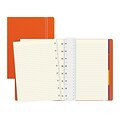 Filofax A5 Classic Bright 4-Subject Professional Notebooks, 5.8 x 8.25, College Ruled, 56 Sheets, Orange (B115010U)