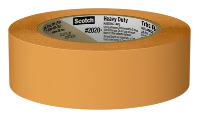 Scotch Expressions Masking Tape, 94 in x 20 yd, 3 Rolls/Pack, Red, Yellow,  Green (3437-3PRM)