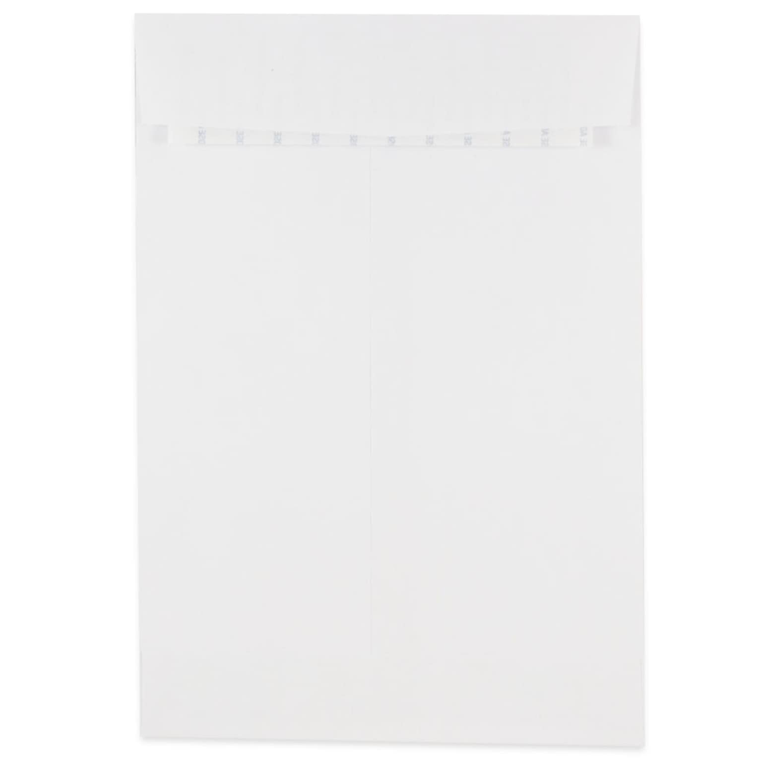 JAM Paper Peel & Seal Open End Catalog Envelope, 6 1/2 x 9 1/2, White, 500/Pack (356828778)