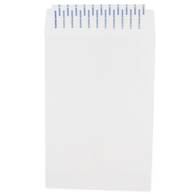 JAM Paper Peel & Seal Open End Self Seal Catalog Envelope, 6 1/2 x 9 1/2, White, 500/Pack (3568287