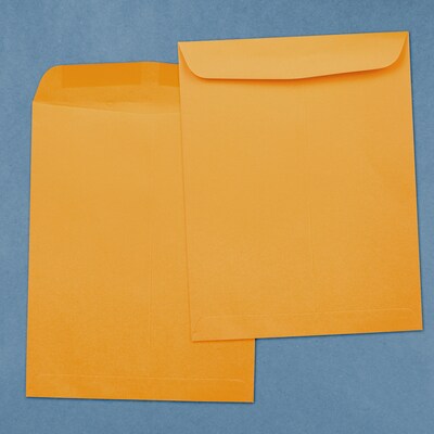 JAM Paper #15 1/2 Catalog Envelope, 12" x 15 1/2", Brown Kraft, 50/Pack (900493255D)