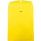 JAM Paper 10 x 13 Open End Catalog Colored Envelopes with Clasp Closure, Yellow Recycled, 10/Pack